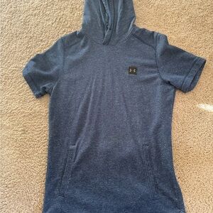 Under Armour Blue Short Sleeve Hoodie